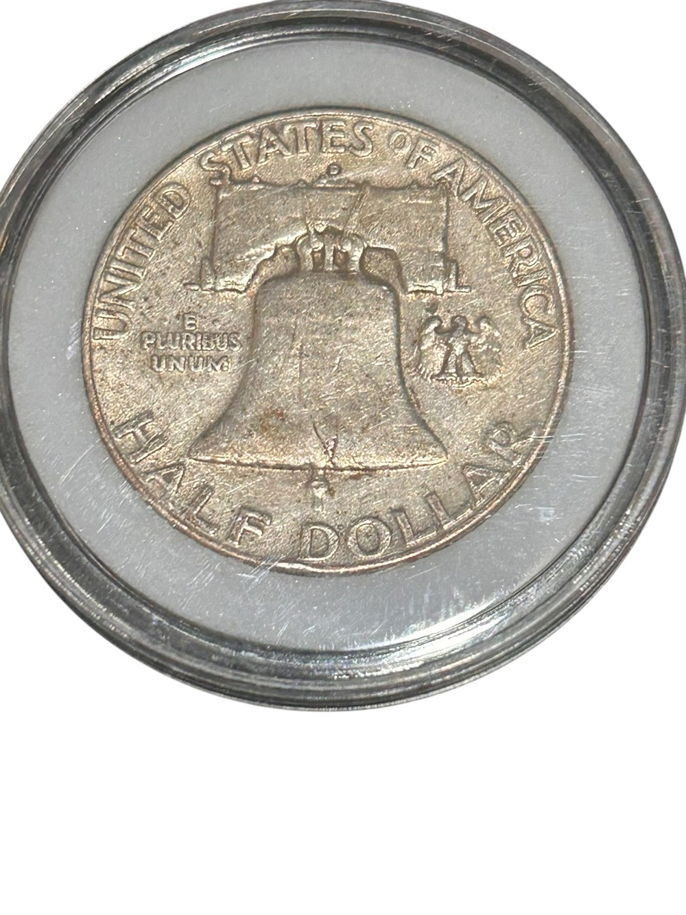 1961-D Franklin Half Dollar Silver Coin - Liberty In God We Trust - Picture 4 of 10